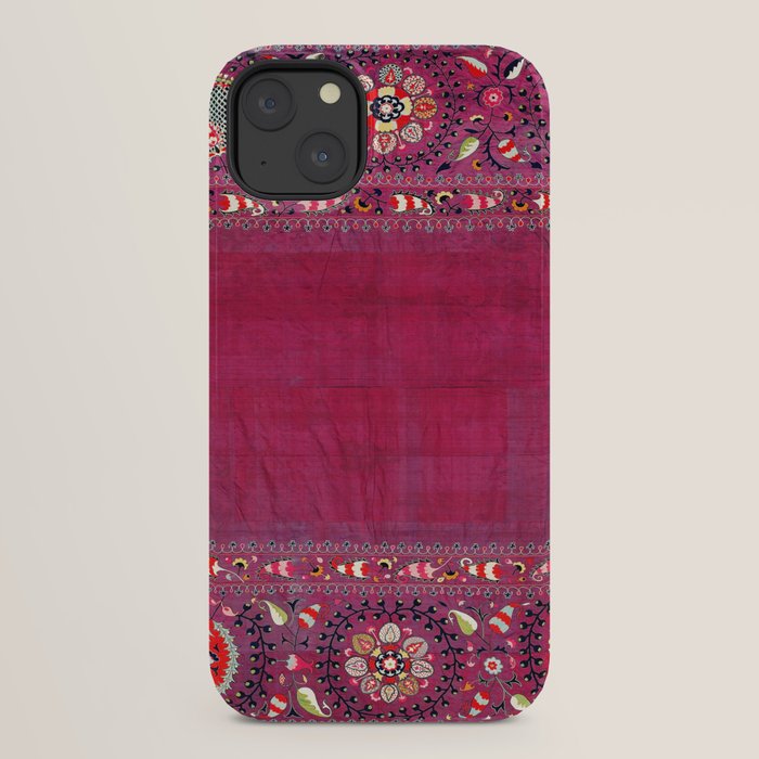 Shakhrisyabz Southwest Uzbekistan Suzani Embroidery Print iPhone Case Gallery Image 22