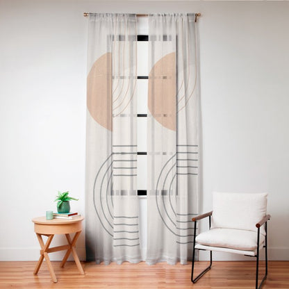 Minimal Geometric 138 Window Curtain Gallery Image 24