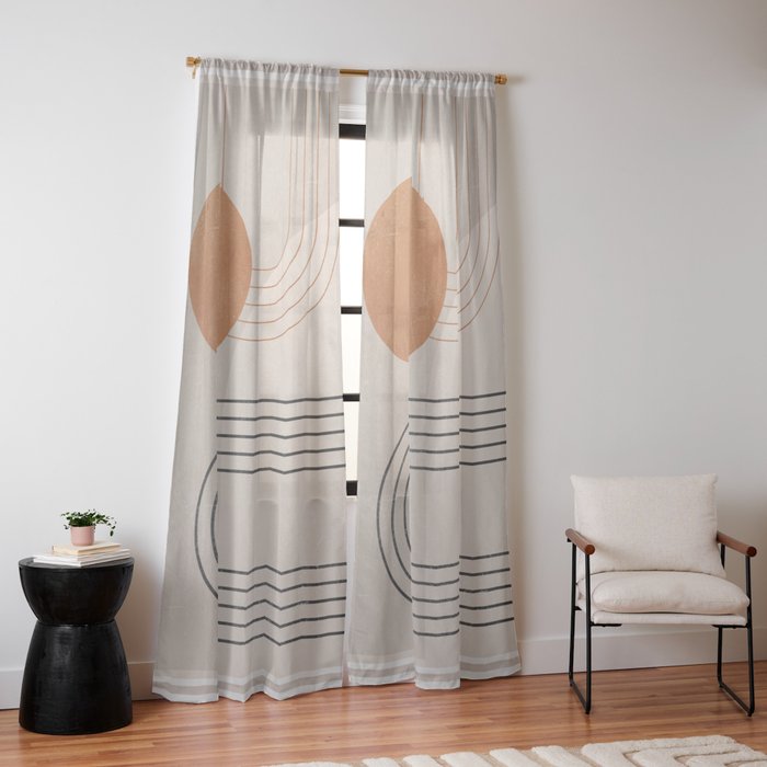 Minimal Geometric 138 Window Curtain Gallery Image 10