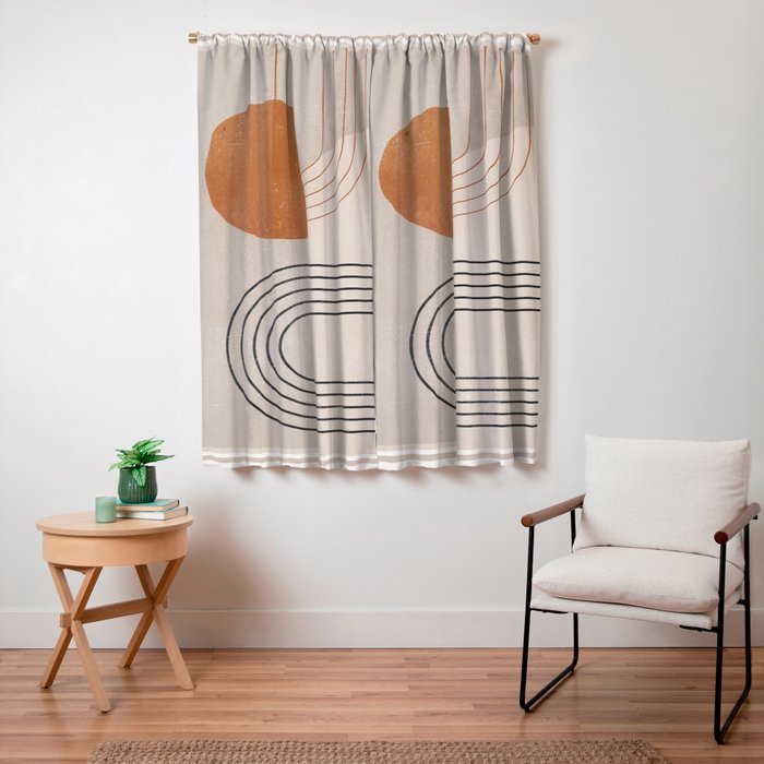 Minimal Geometric 138 Window Curtain Gallery Image 3