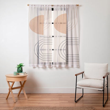 Minimal Geometric 138 Window Curtain Gallery Image 23
