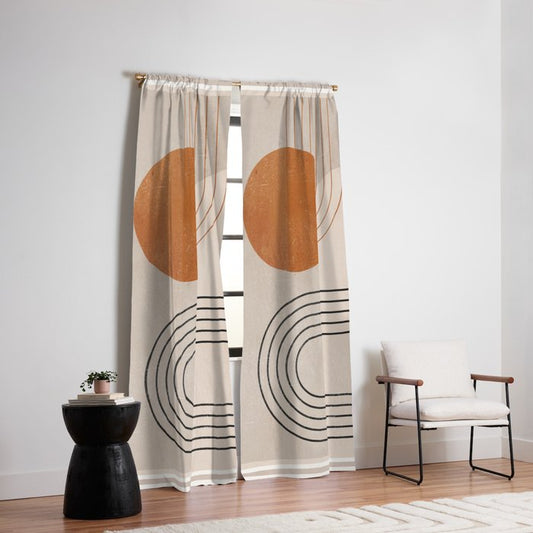 Minimal Geometric 138 Window Curtain Gallery Image 2
