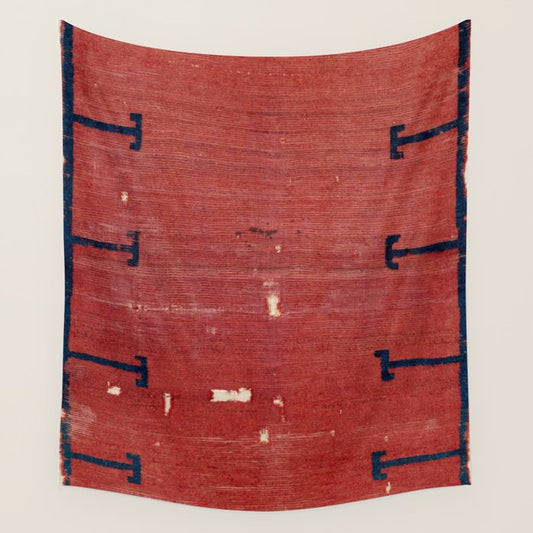 Yüncü Antique Balikesir Turkish Pile Rug Print Wall Tapestry Gallery Image 1