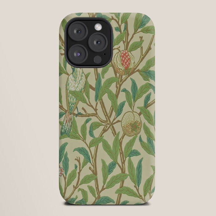 William Morris Bird & Pomegranate Bayleaf and Cream iPhone Case Gallery Image 20