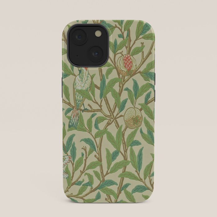 William Morris Bird & Pomegranate Bayleaf and Cream iPhone Case Gallery Image 33