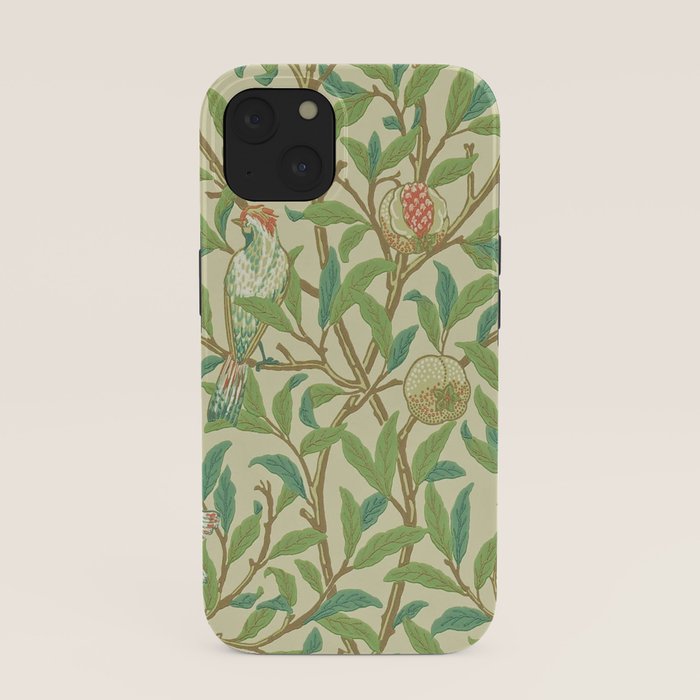 William Morris Bird & Pomegranate Bayleaf and Cream iPhone Case Gallery Image 37