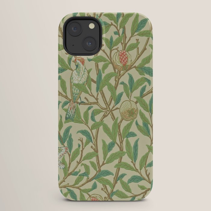 William Morris Bird & Pomegranate Bayleaf and Cream iPhone Case Gallery Image 26