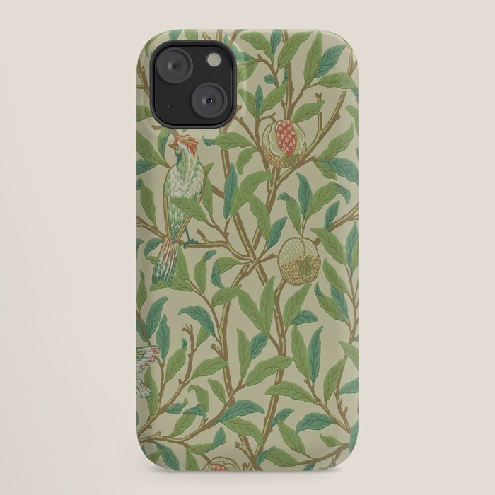William Morris Bird & Pomegranate Bayleaf and Cream iPhone Case Gallery Image 18