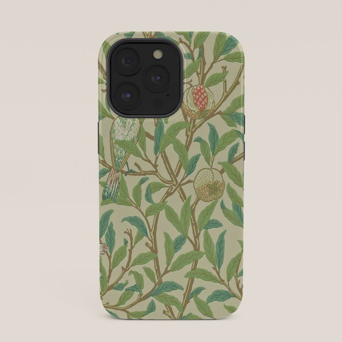 William Morris Bird & Pomegranate Bayleaf and Cream iPhone Case Gallery Image 35