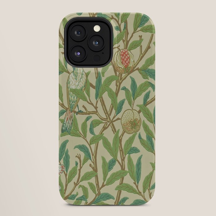 William Morris Bird & Pomegranate Bayleaf and Cream iPhone Case Gallery Image 28