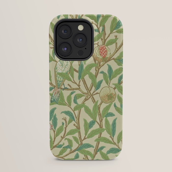 William Morris Bird & Pomegranate Bayleaf and Cream iPhone Case Gallery Image 23