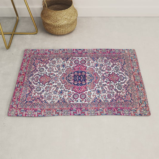 Esfahan Central Persian Rug Print Rug Gallery Image 1