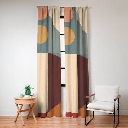 Abstract Geometric Shapes 47 Window Curtain Gallery Image 8