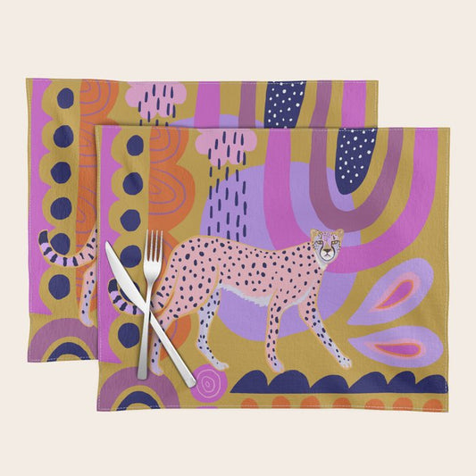 Modern Cheetah Placemat Gallery Image 1