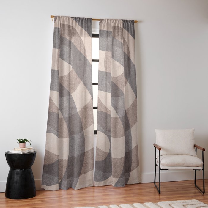 ABSTRACT ALPHABET / Decorative O Window Curtain Gallery Image 14