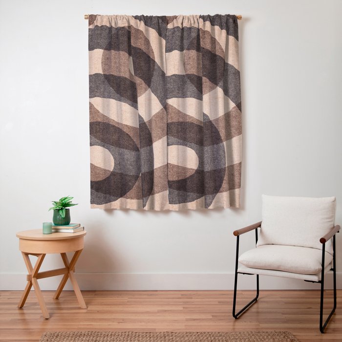 ABSTRACT ALPHABET / Decorative O Window Curtain Gallery Image 3