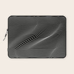 Minimal curves black Laptop Sleeve Gallery Image 1