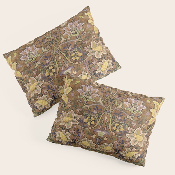 William Morris Antique Redcar Persian Floral Pillow Sham Gallery Image 3