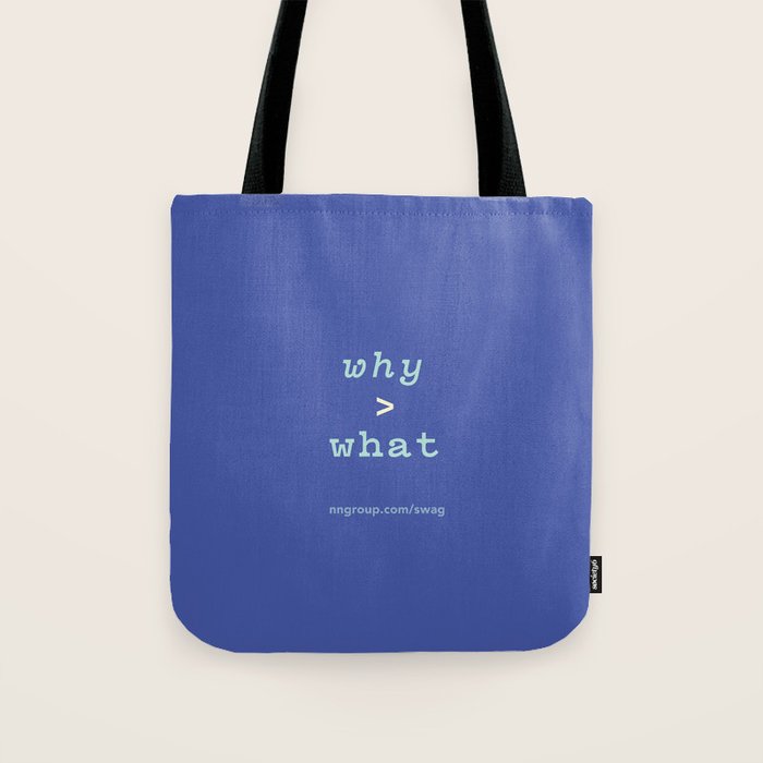 Why > What Tote Bag Gallery Image 1