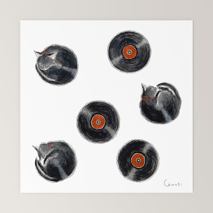 Record Nyanco - Record kitty - Mini Art Print Gallery Image 6