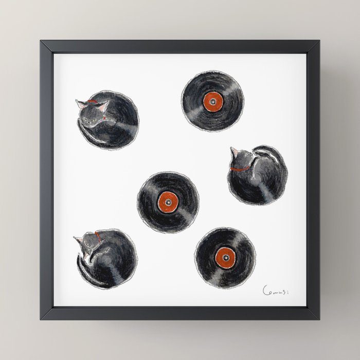 Record Nyanco - Record kitty - Mini Art Print Gallery Image 3