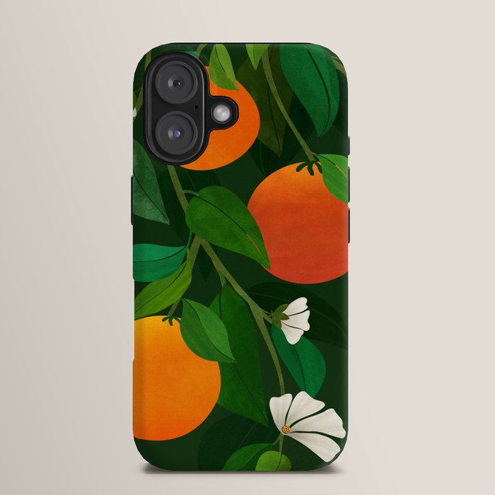 Oranges and Blossoms Botanical Illustration iPhone Case Gallery Image 13