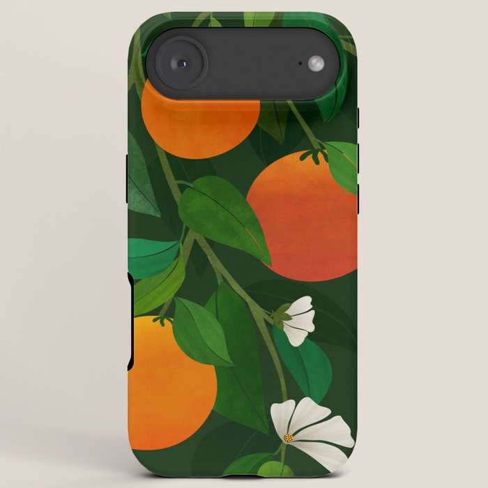 Oranges and Blossoms Botanical Illustration iPhone Case Gallery Image 6