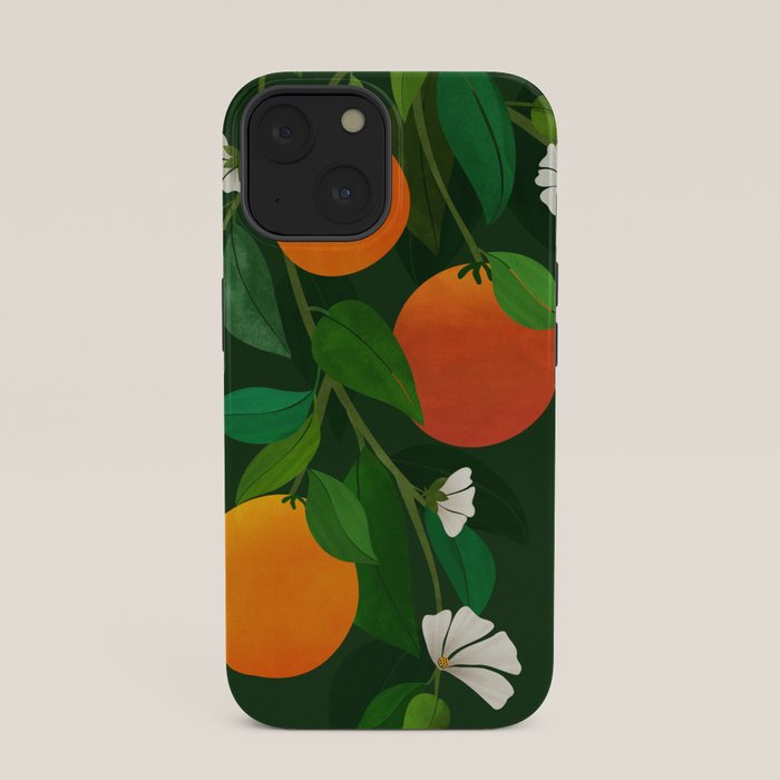 Oranges and Blossoms Botanical Illustration iPhone Case Gallery Image 33