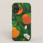 Oranges and Blossoms Botanical Illustration iPhone Case Gallery Image 1
