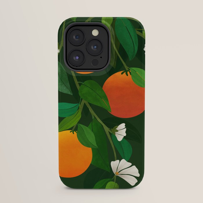 Oranges and Blossoms Botanical Illustration iPhone Case Gallery Image 31