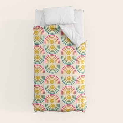 Smiley Rainbow Print Comforter Gallery Image 4