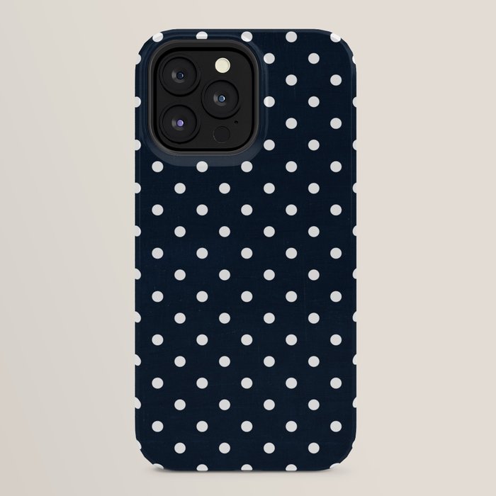 navy swiss dots iPhone Case Gallery Image 32
