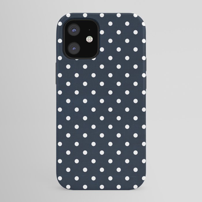 navy swiss dots iPhone Case Gallery Image 41