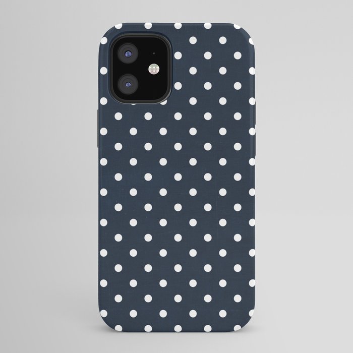navy swiss dots iPhone Case Gallery Image 42