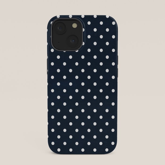navy swiss dots iPhone Case Gallery Image 33