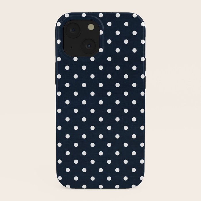 navy swiss dots iPhone Case Gallery Image 38
