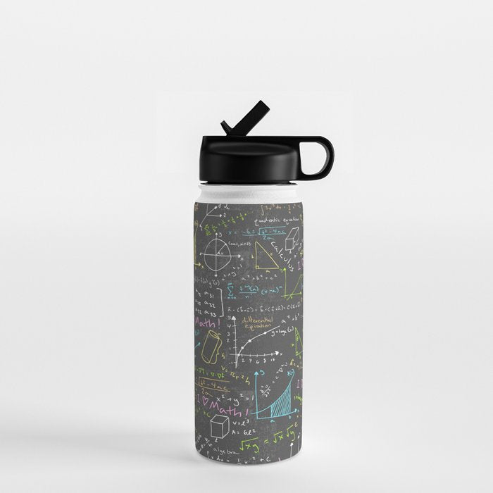 Math Lessons Water Bottle Gallery Image 1