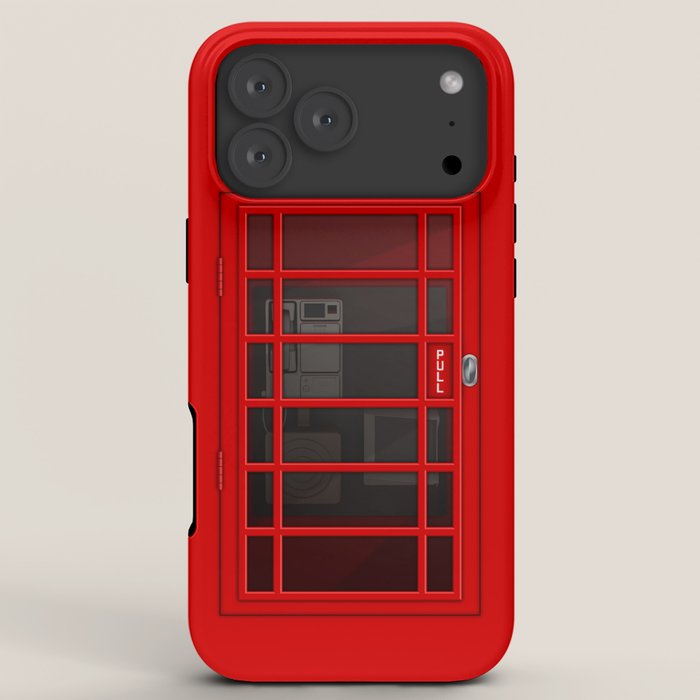 RED TELEPHONE BOX BOOTH PHONE BOX iPhone Case Gallery Image 8