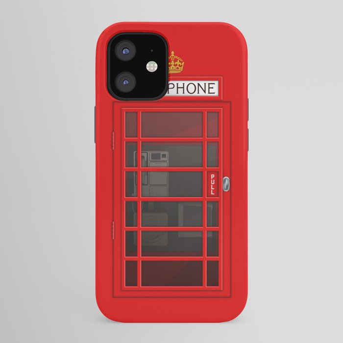 RED TELEPHONE BOX BOOTH PHONE BOX iPhone Case Gallery Image 41