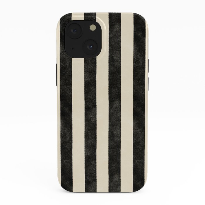 Cabana Stripe - black & cream iPhone Case Gallery Image 38