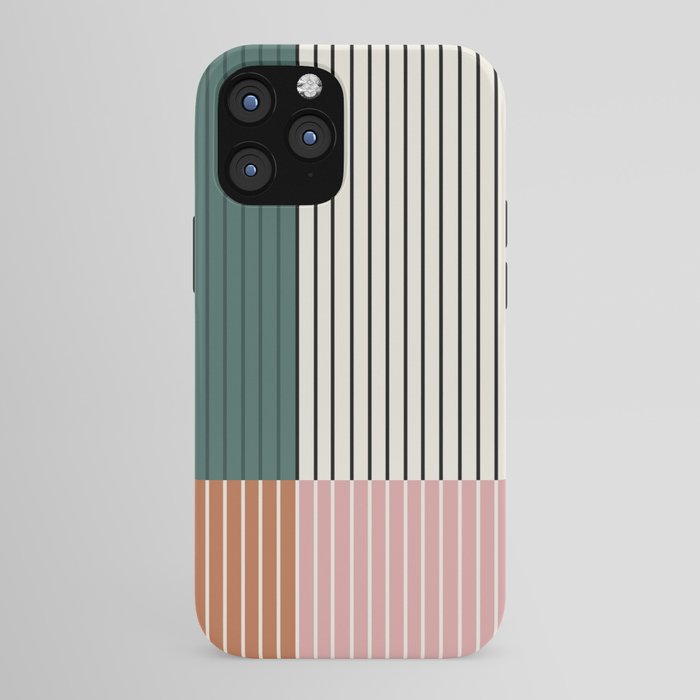 Color Block Line Abstract V Colorful Retro iPhone Case Gallery Image 43