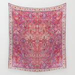 Pink Vintage Antique Oriental Traditional Moroccan Original Artwork Wall Tapestry Gallery Image 1