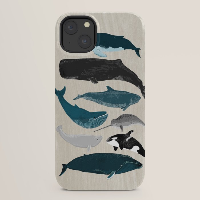 Whales - Pod of Whales Print by Andrea Lauren iPhone Case Gallery Image 22