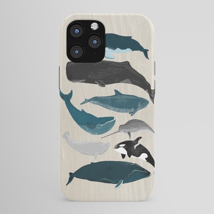 Whales - Pod of Whales Print by Andrea Lauren iPhone Case Gallery Image 43