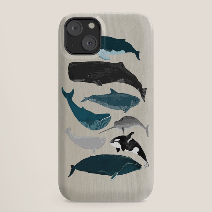 Whales - Pod of Whales Print by Andrea Lauren iPhone Case Gallery Image 18