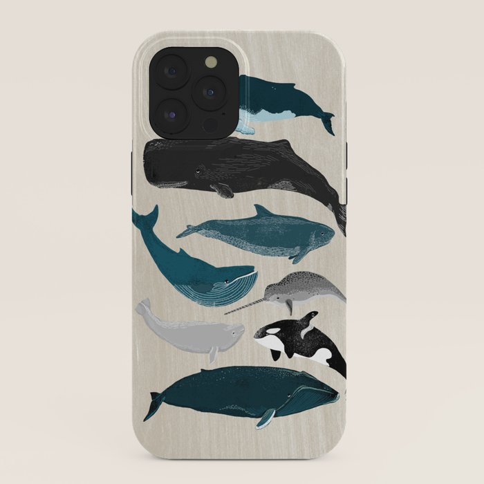 Whales - Pod of Whales Print by Andrea Lauren iPhone Case Gallery Image 40