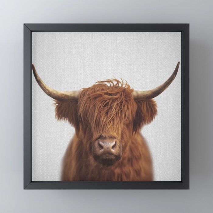 Highland Cow - Colorful Mini Art Print Gallery Image 3