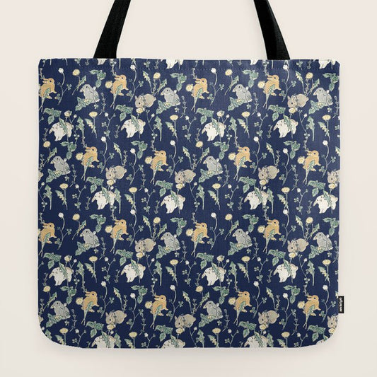 Spring Garden - navy blue Tote Bag Gallery Image 2