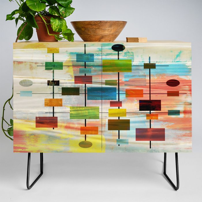Mid-Century Modern Art 1.3 - Graffiti Style Credenza Gallery Image 2