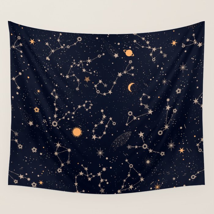 Starry Night IV Wall Tapestry Gallery Image 2